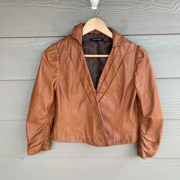 Anthropologie Jackets & Blazers - Anthropologie Nanette LePore cropped leather jacket